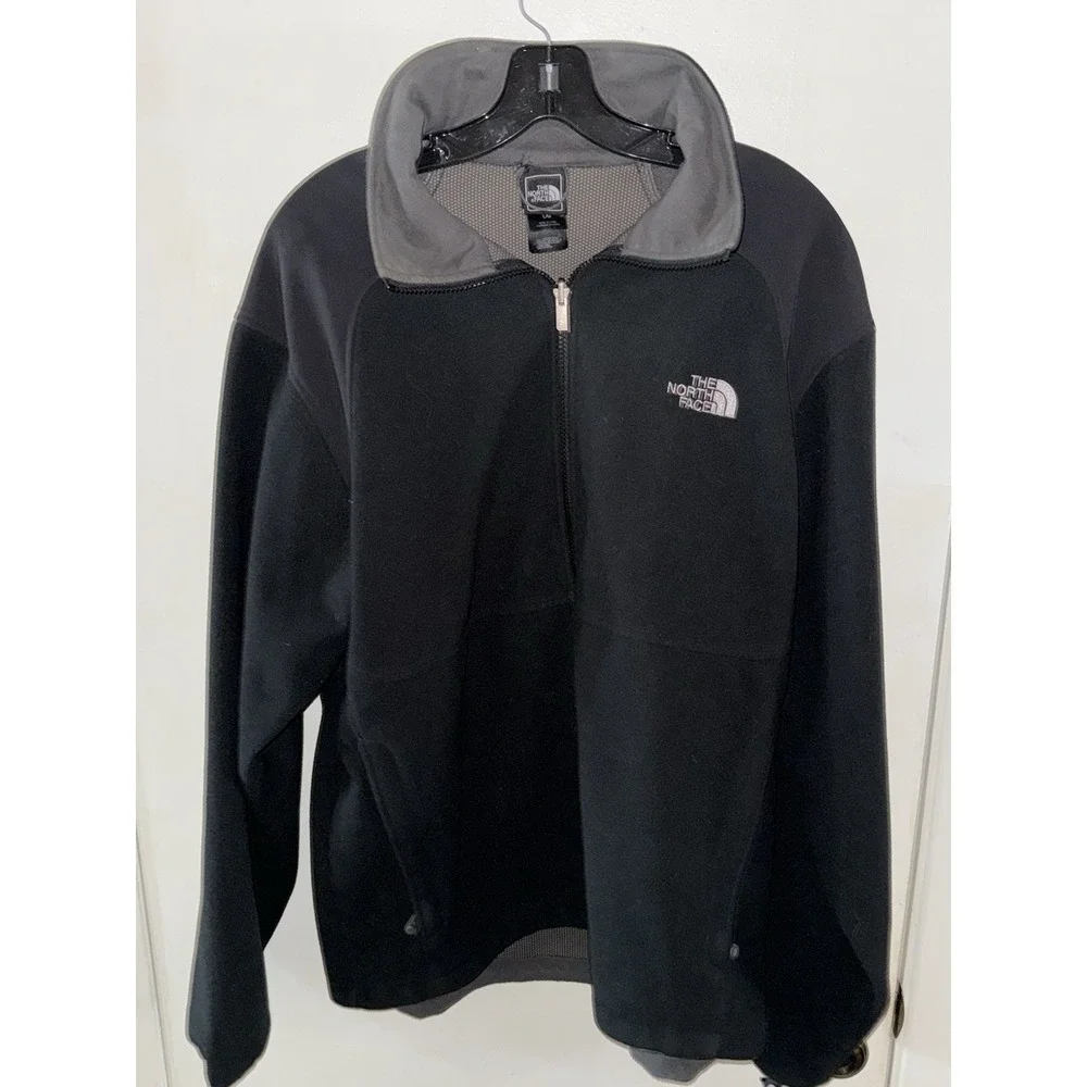 The North Face Black Fleece Soft Shell Full‎ Zip Jacket Men Size Large